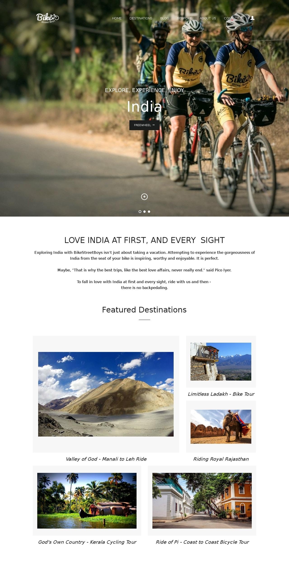bikestreetboys.com shopify website screenshot