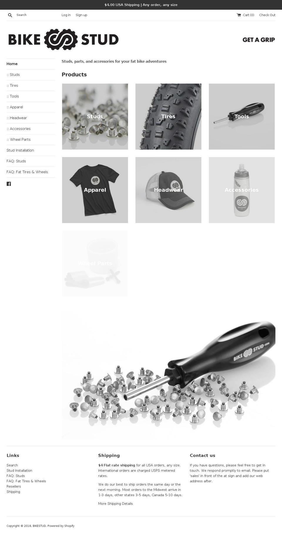 bikestud.com — Shopify storefront screenshot