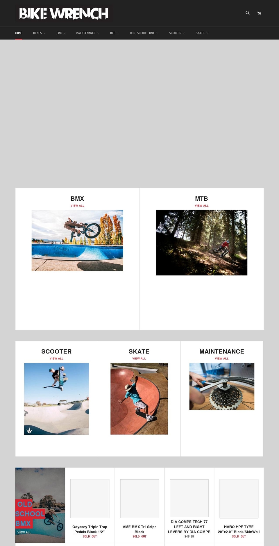 bikewrench.com.au shopify website screenshot