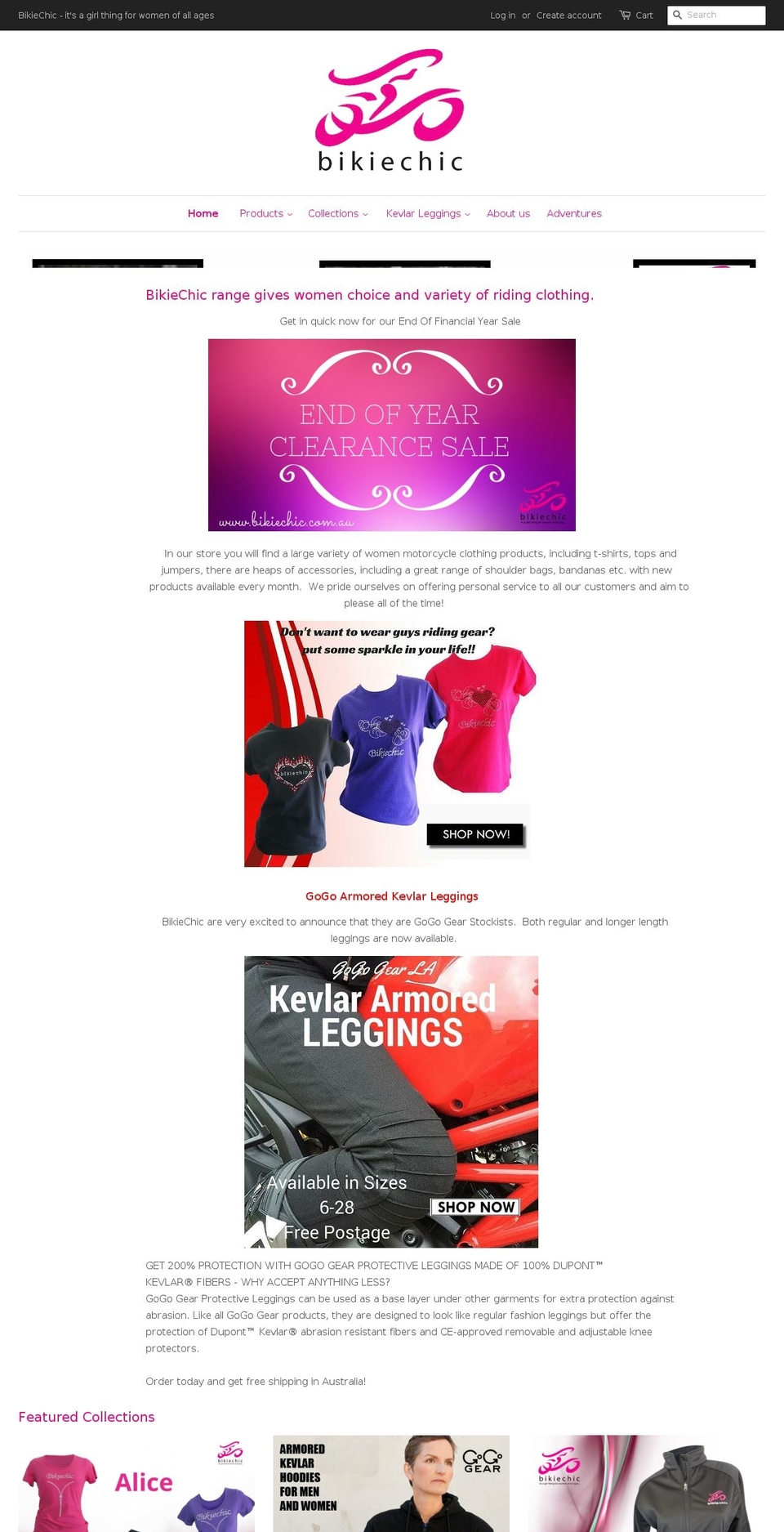 bikiechic.com — Shopify storefront screenshot
