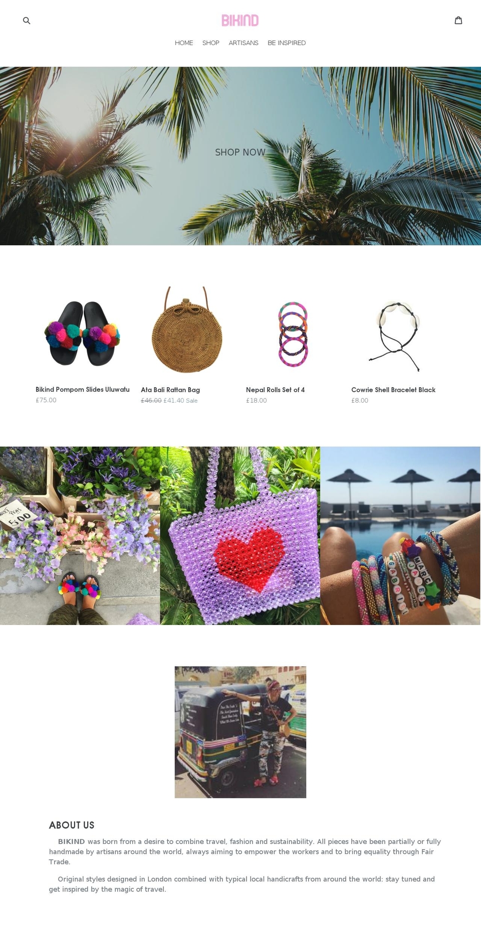 bikind.com — Shopify storefront screenshot