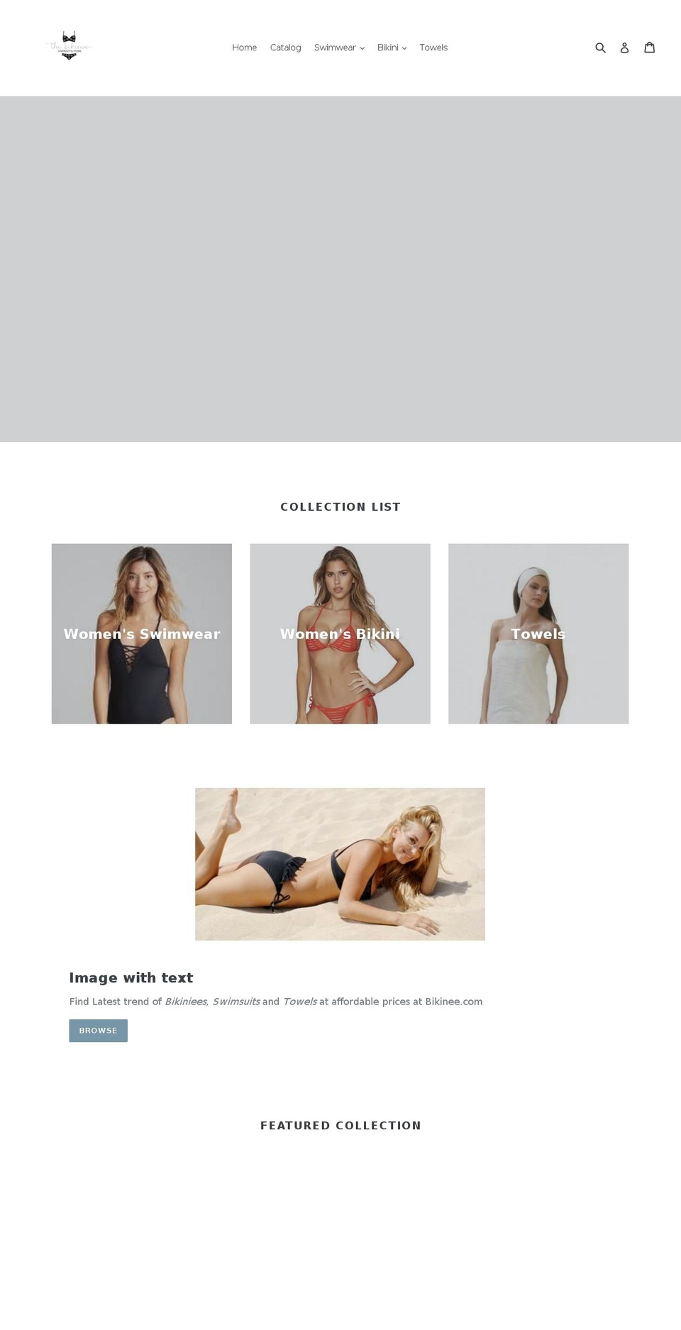 bikinee.com — Shopify storefront screenshot