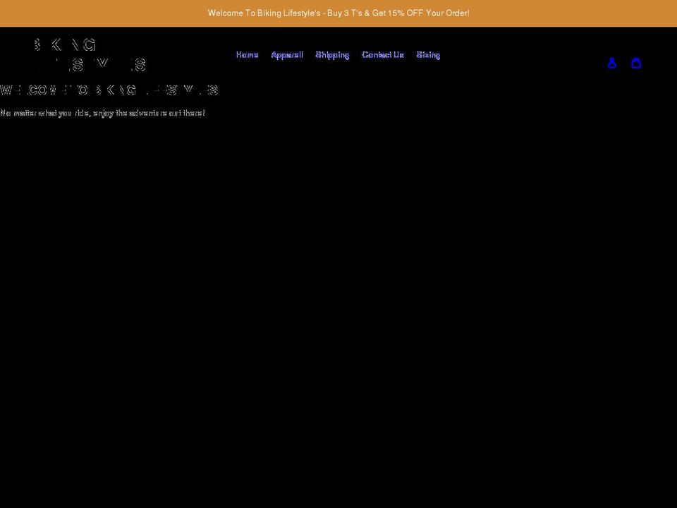 bikinglifestyles.com shopify website screenshot