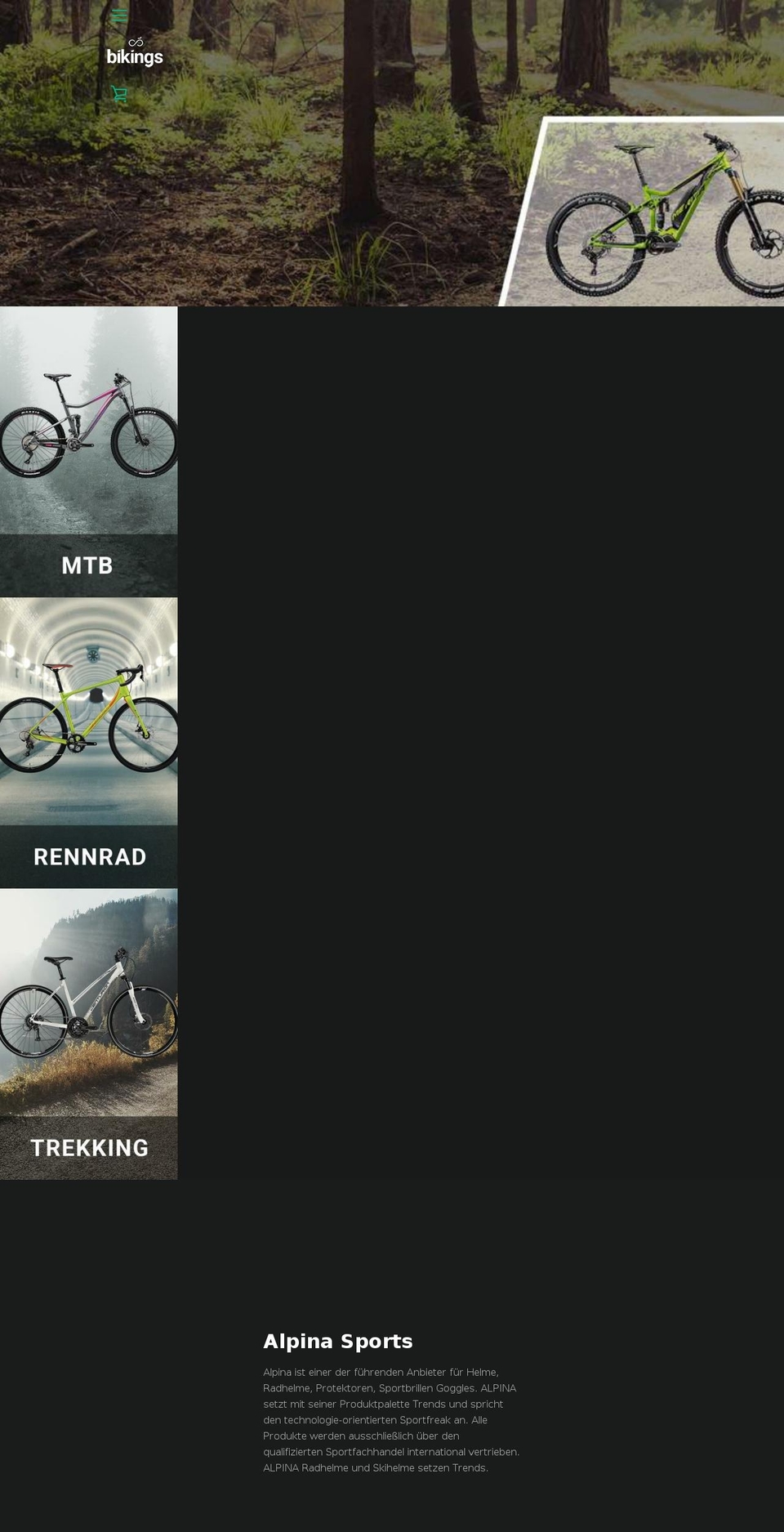 bikings.net shopify website screenshot