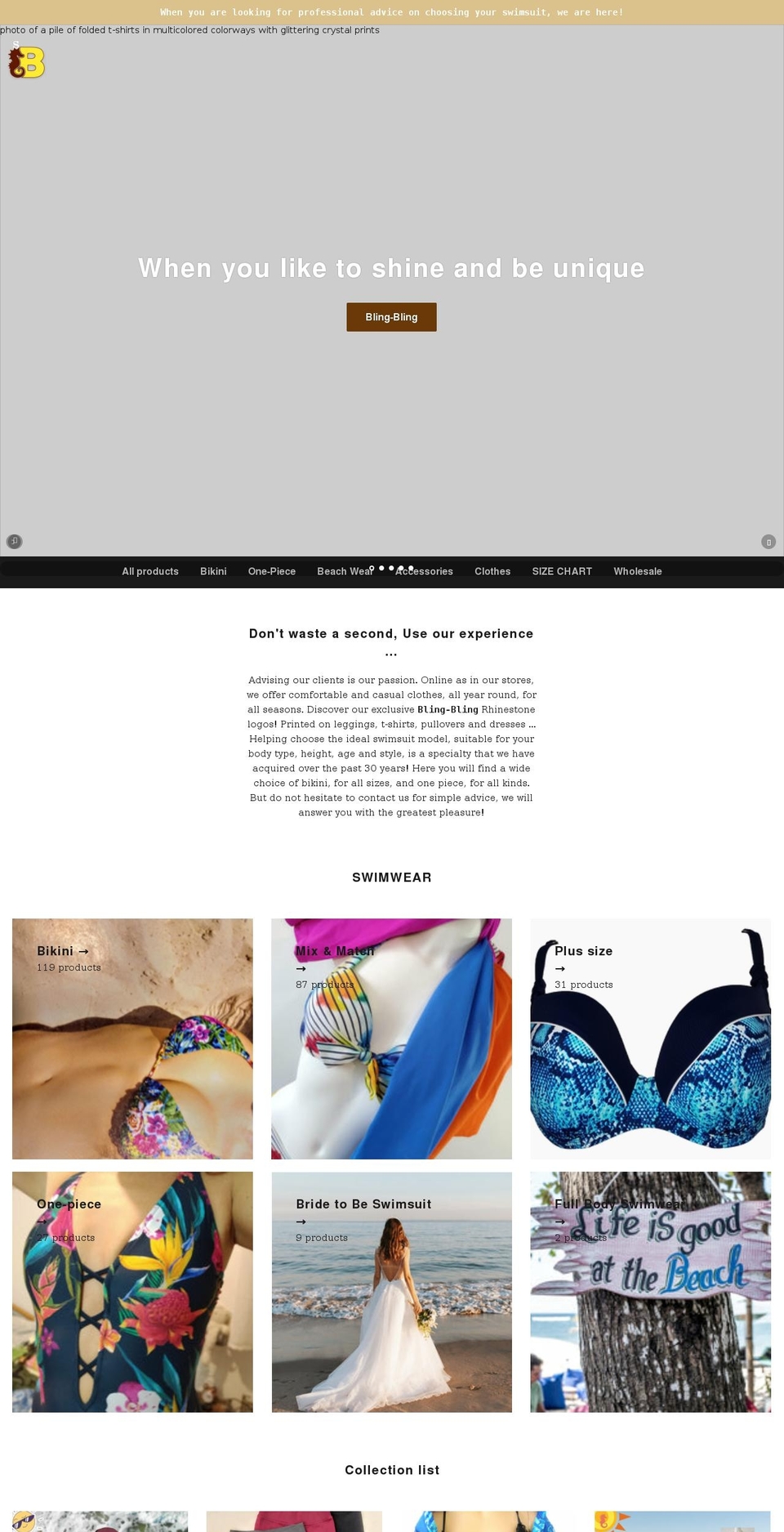 bikinn.com shopify website screenshot
