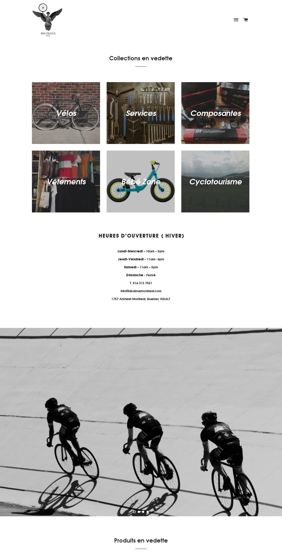 bikuriousmontreal.com shopify website screenshot