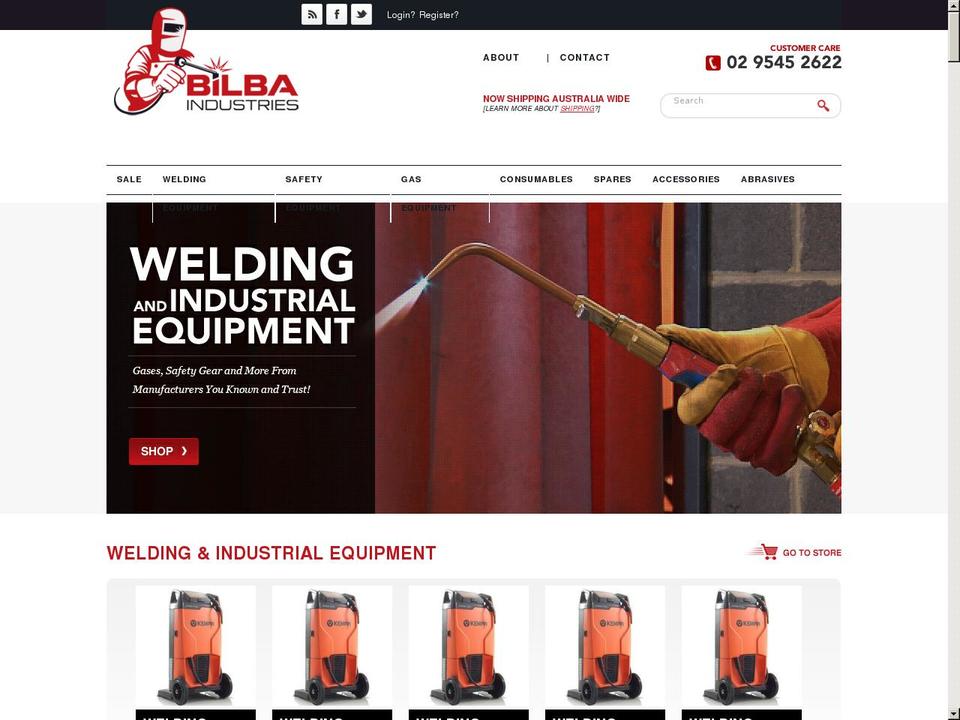 bilba.com.au shopify website screenshot