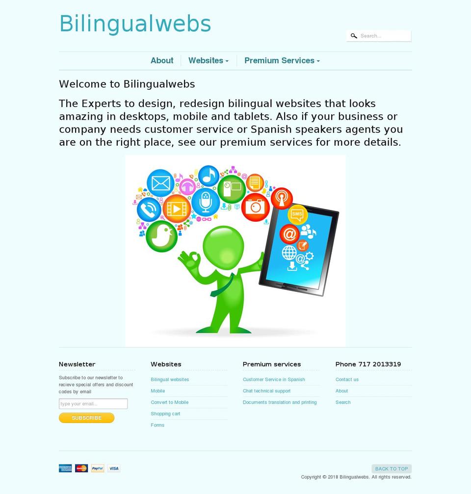 bilingualwebs.net shopify website screenshot