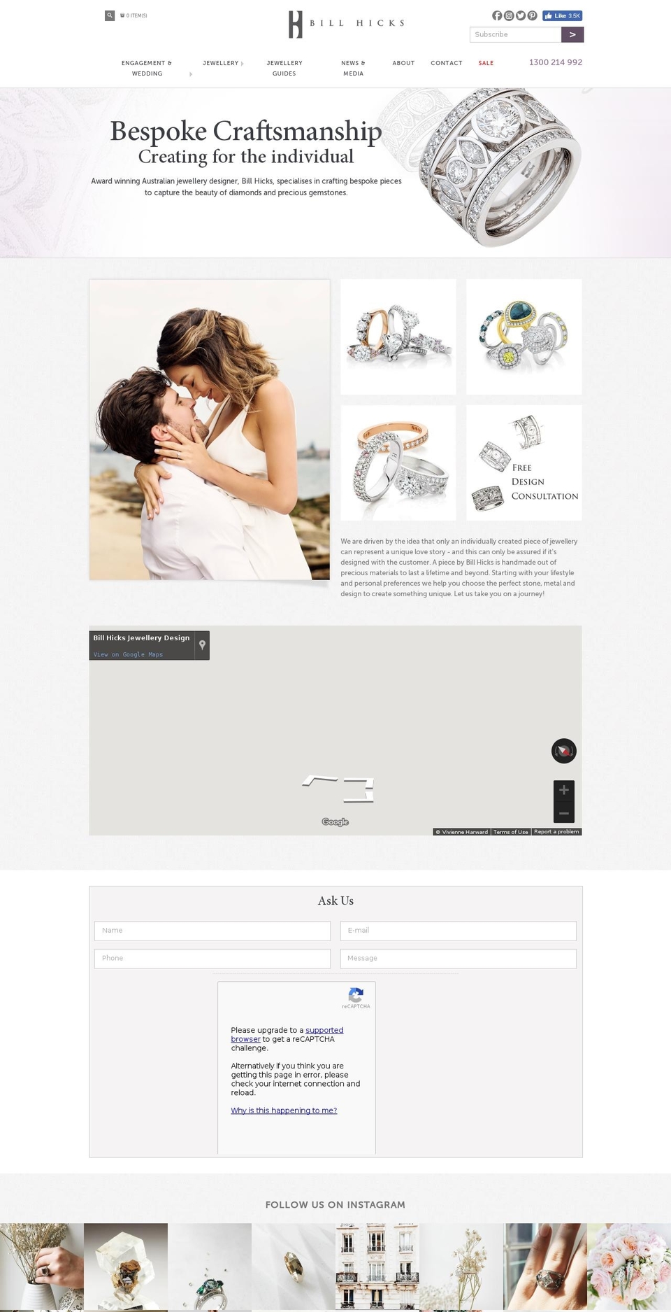 billhicksjewellery.com — Shopify storefront screenshot