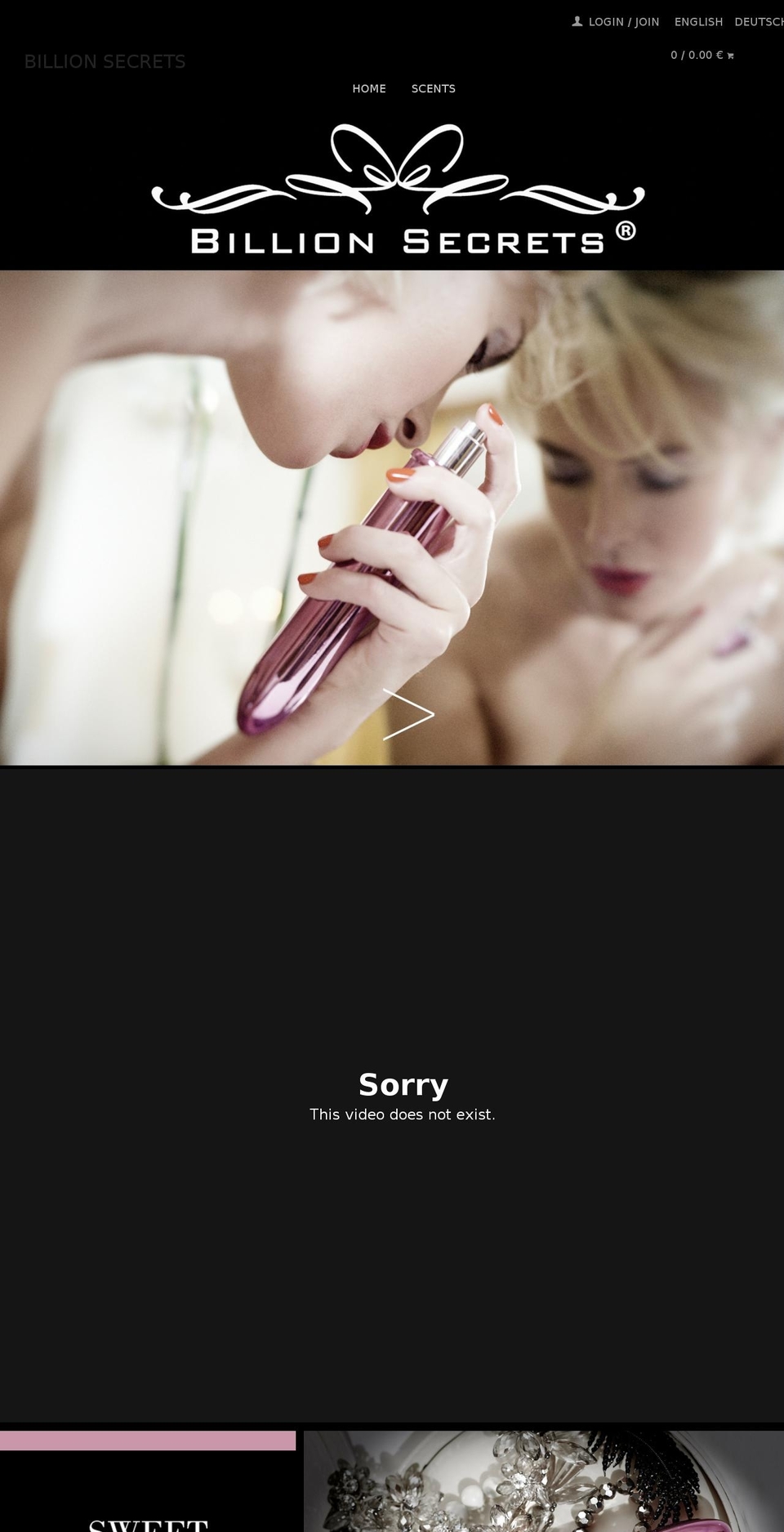 billion-secrets.com shopify website screenshot