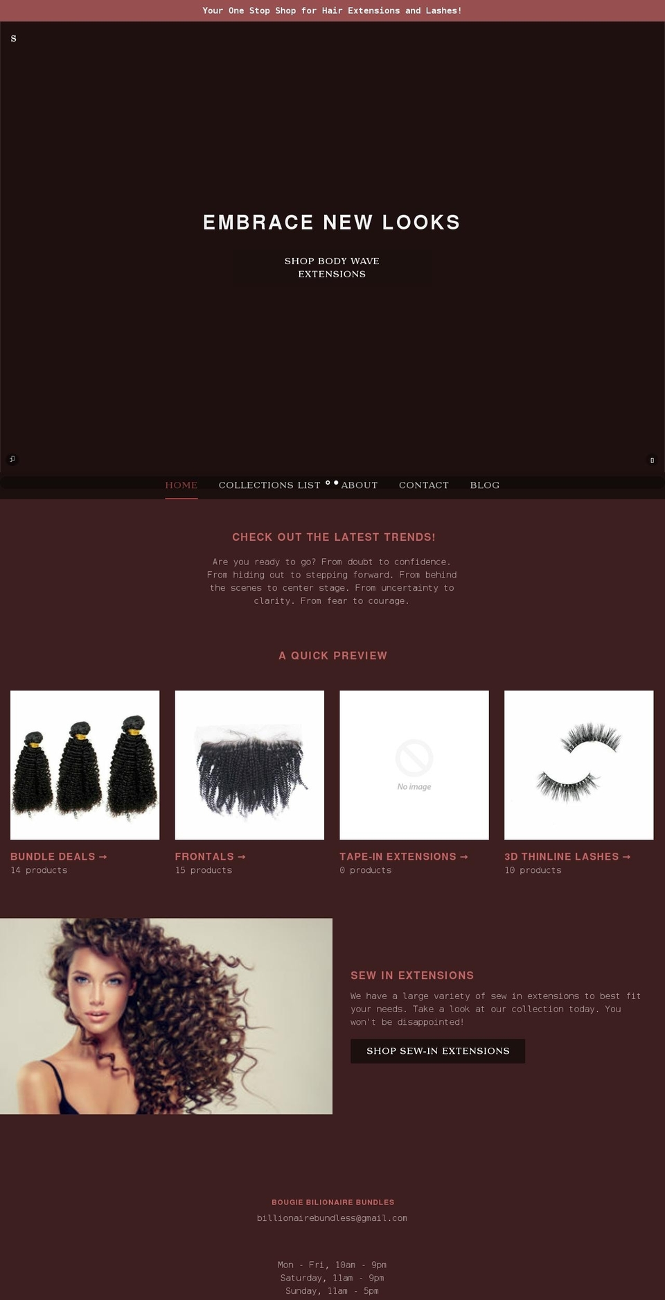billionairebundless.com shopify website screenshot