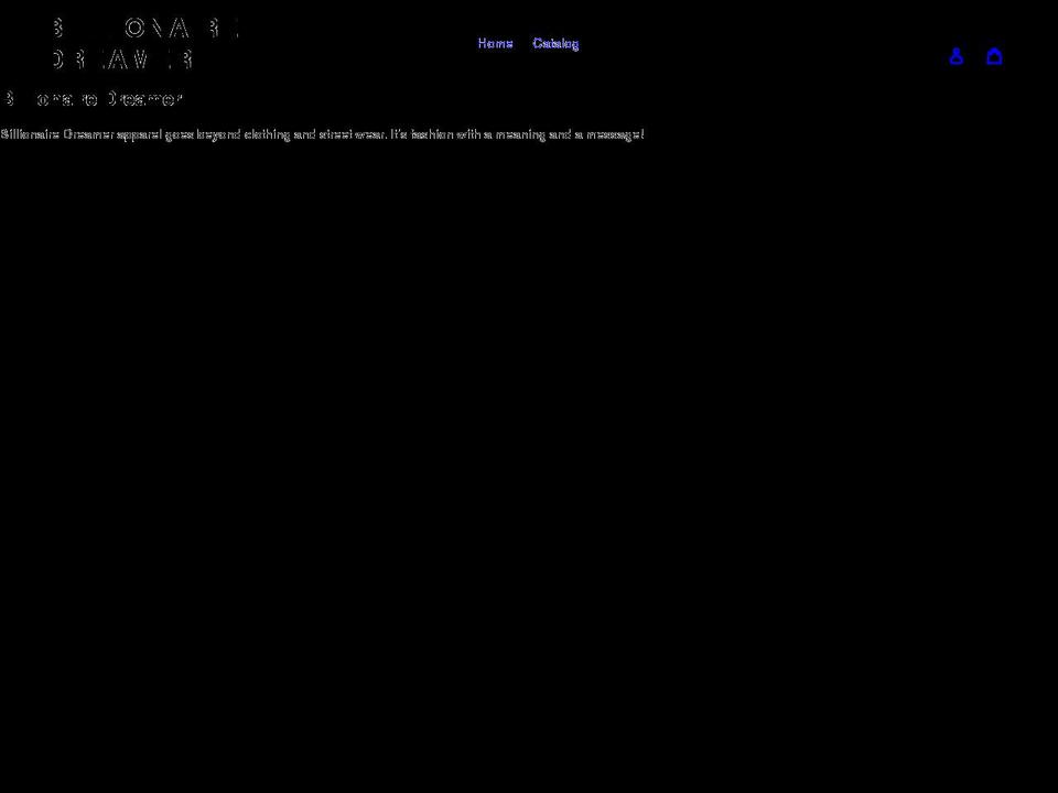 billionairedreamer.com shopify website screenshot