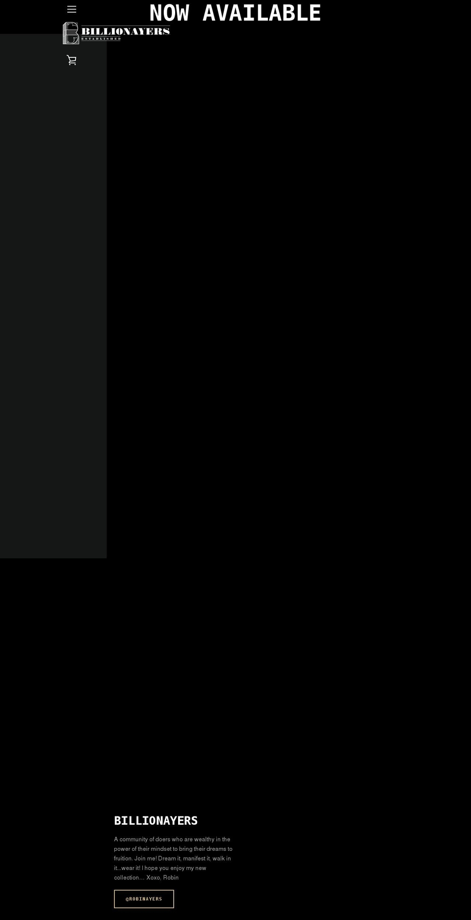 billionayerslife.com shopify website screenshot