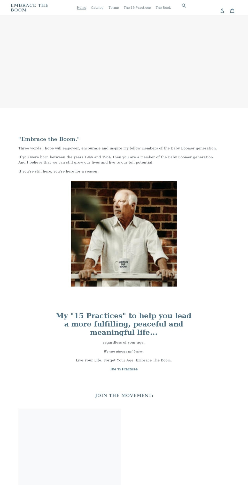 billjordanembracetheboom.com shopify website screenshot