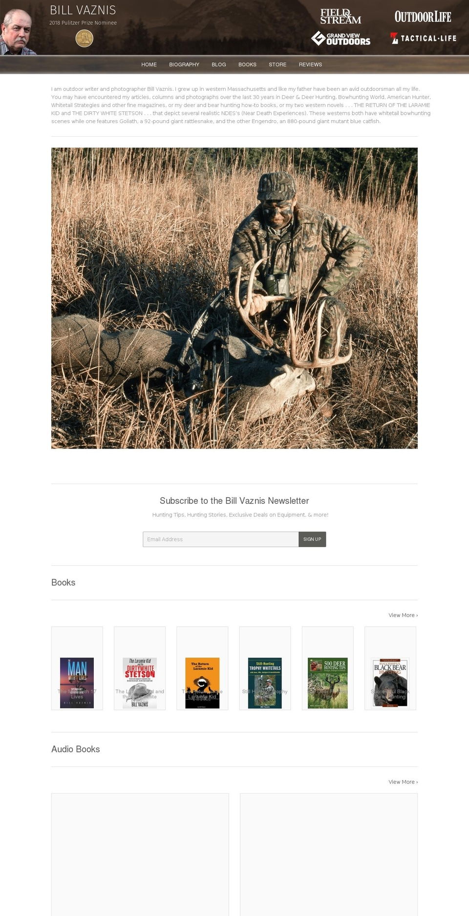 billvaznis.com shopify website screenshot