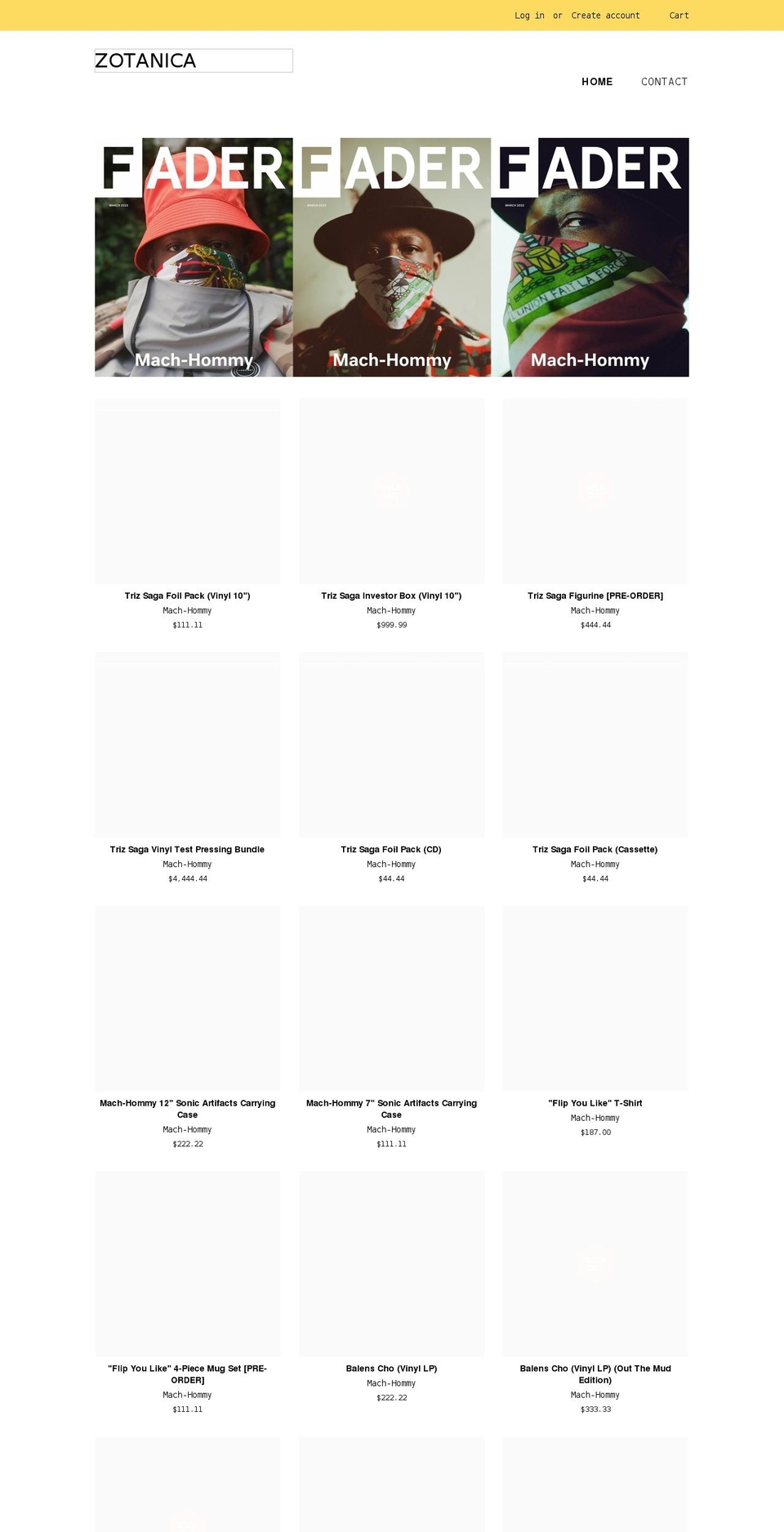 billy-z.com shopify website screenshot