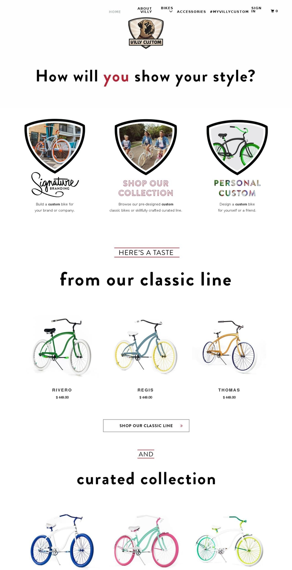 billycustom.com — Shopify storefront screenshot