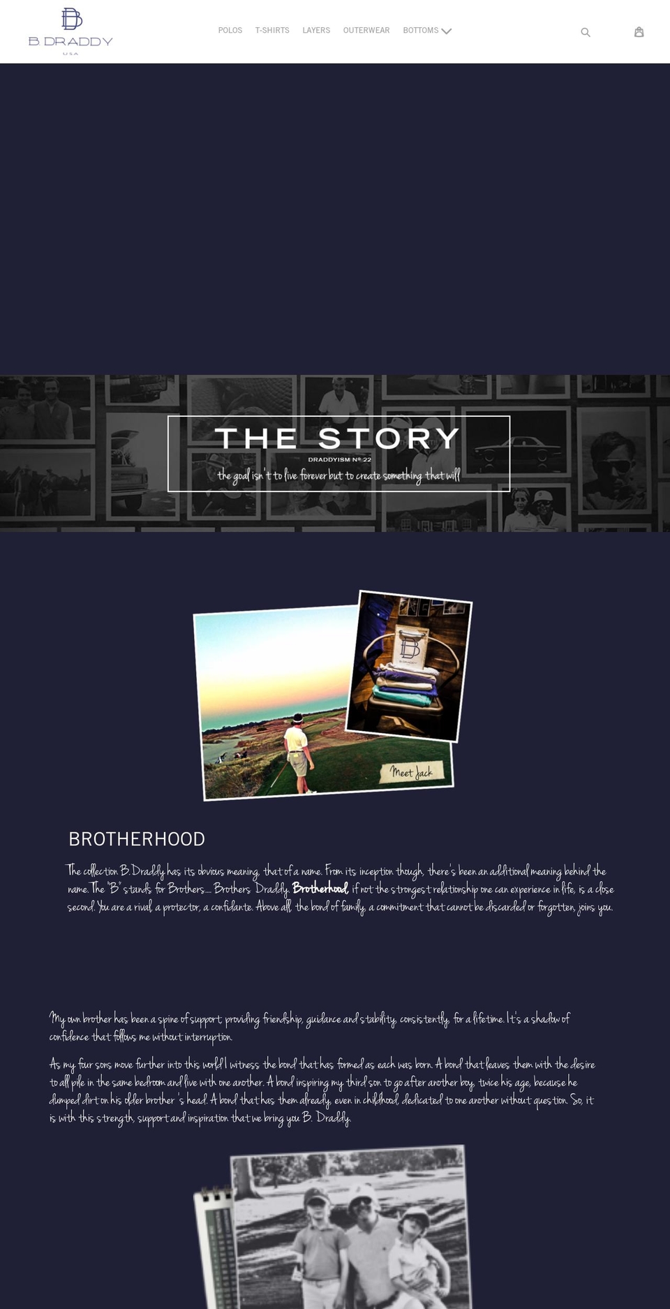billydraddyapparel.com — Shopify storefront screenshot