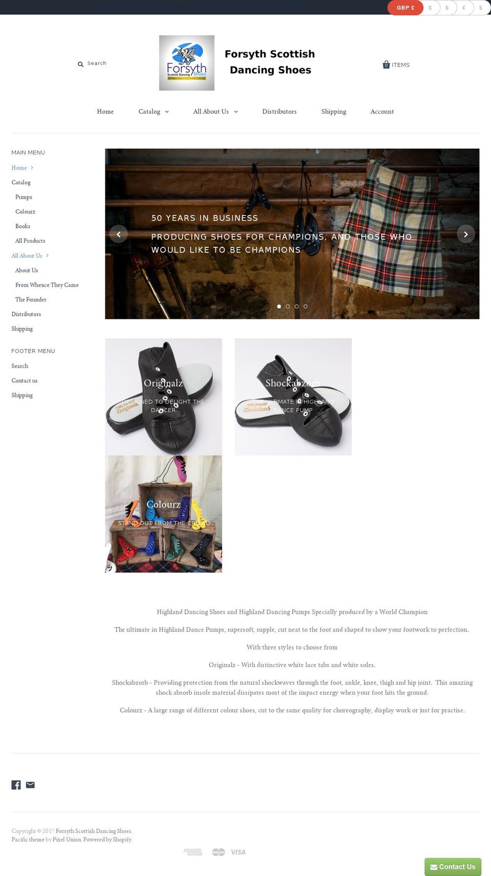 billyforsyth.co.uk shopify website screenshot