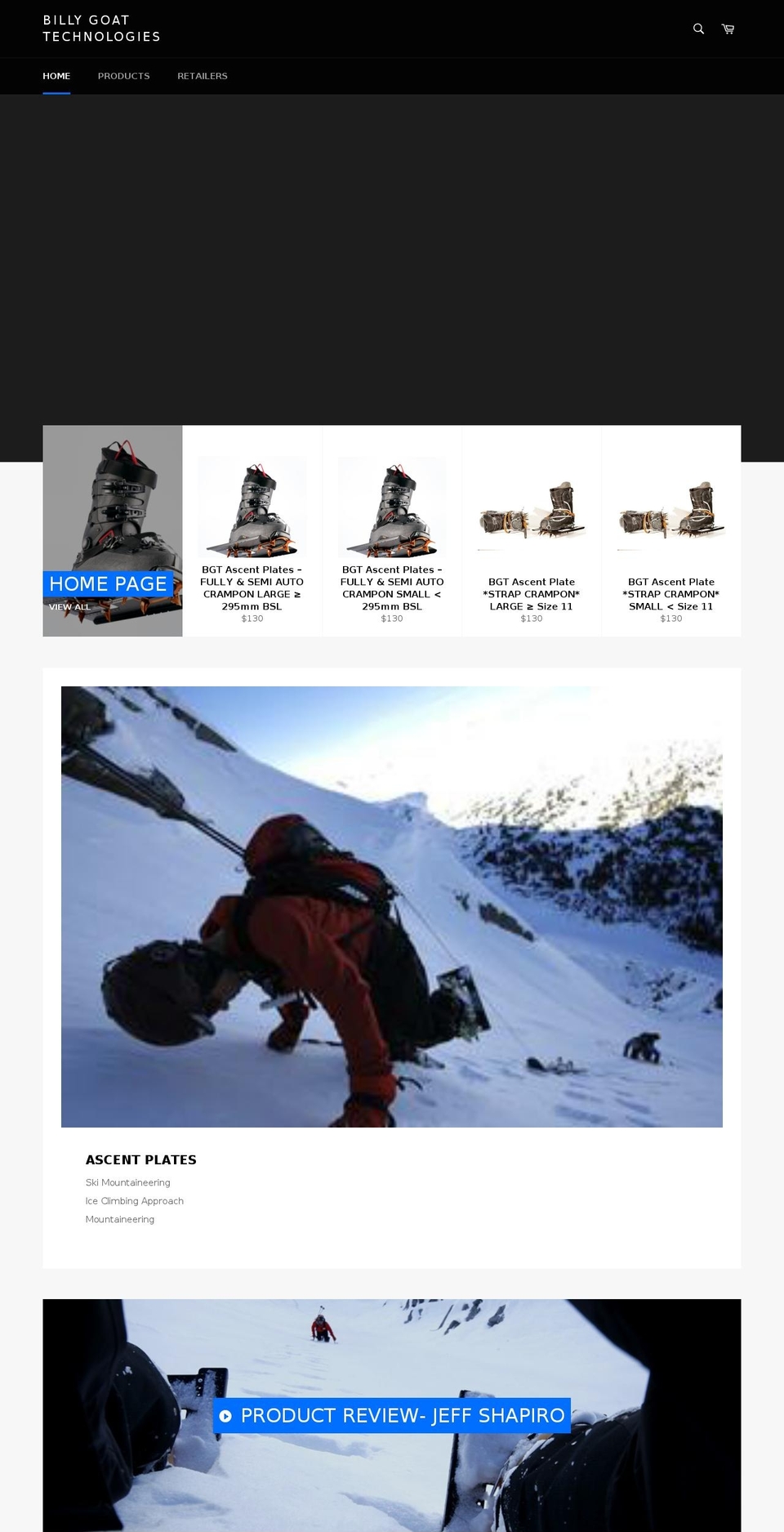 billygoattech.com shopify website screenshot
