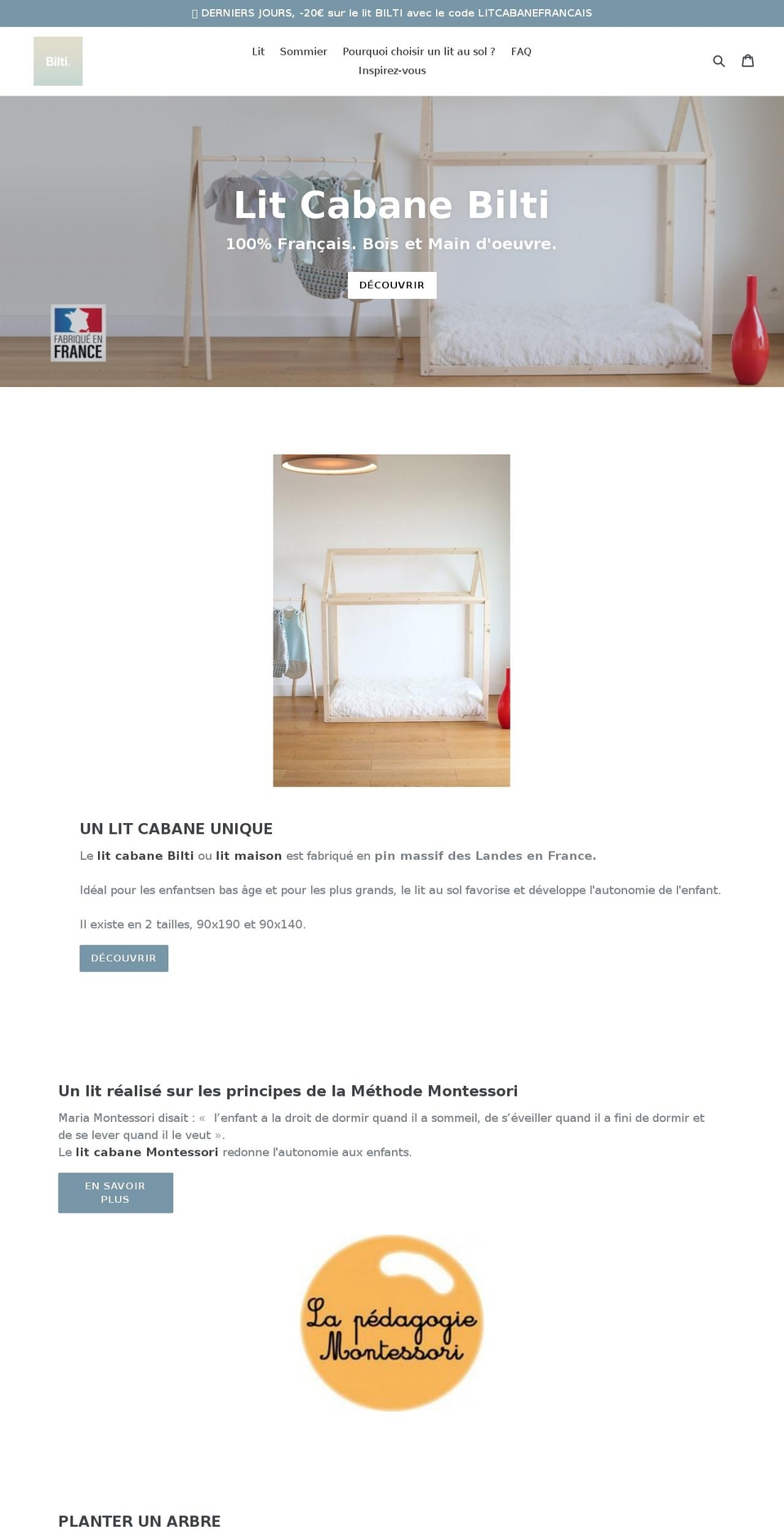 bilti.fr shopify website screenshot