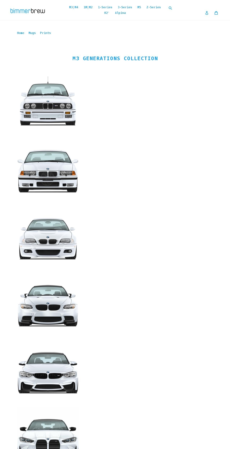 bimmerbrew.com shopify website screenshot