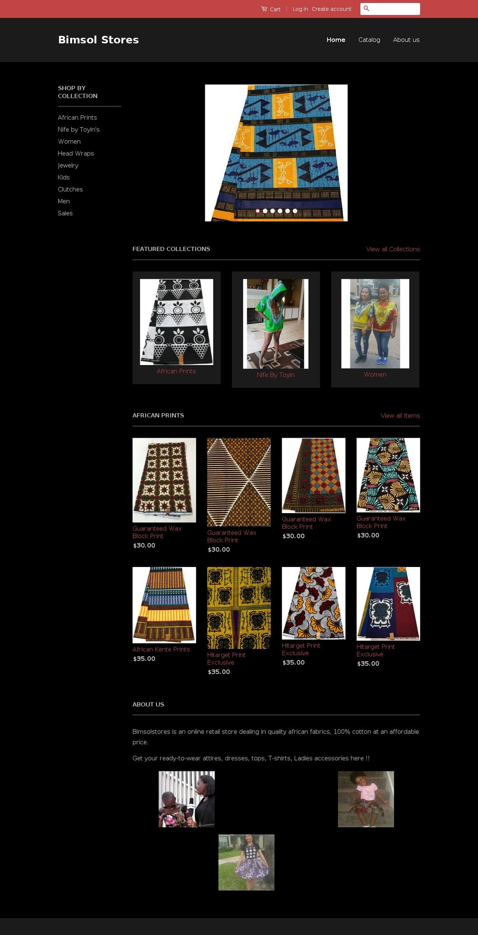 bimsolstores.com — Shopify storefront screenshot