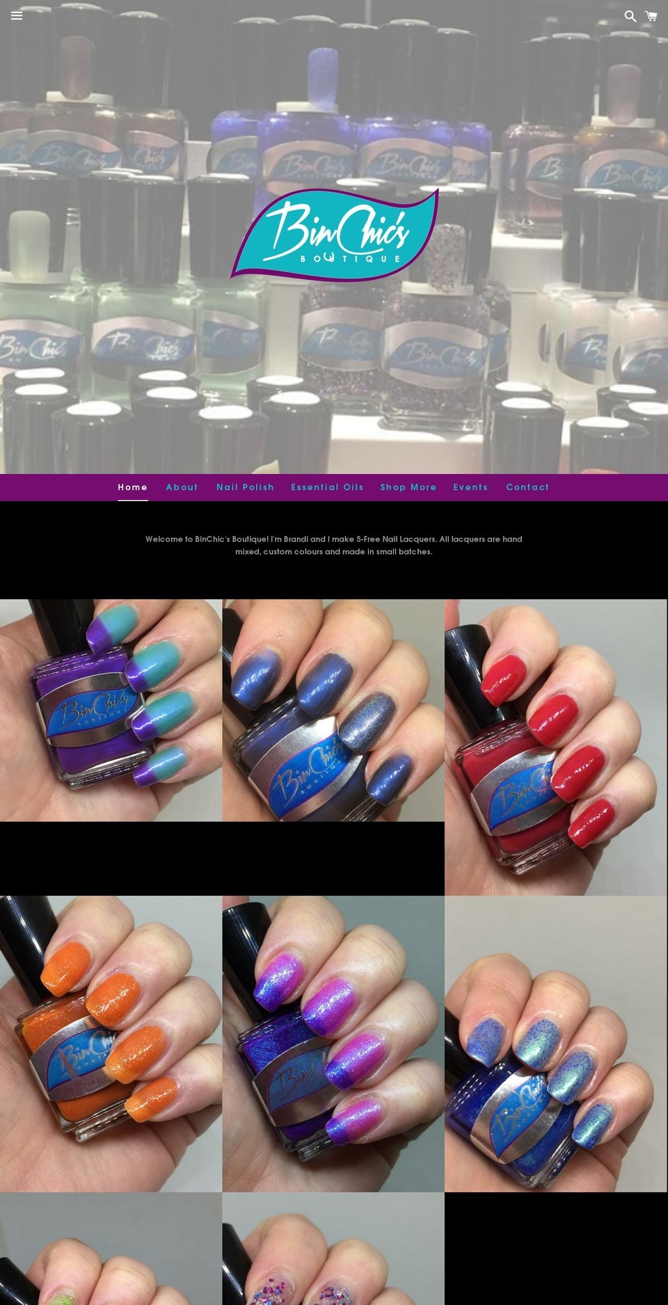binchics.net shopify website screenshot