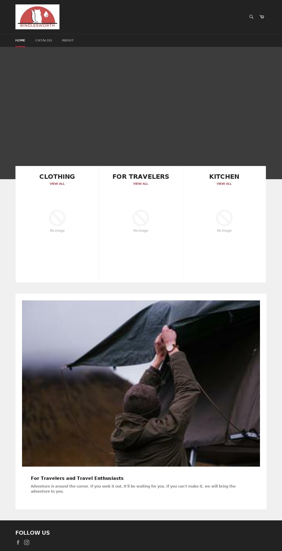 bindlesworth.com — Shopify storefront screenshot