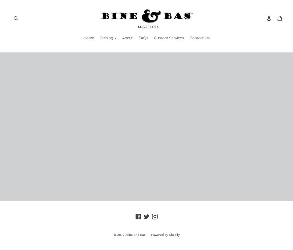 bineandbas.com shopify website screenshot