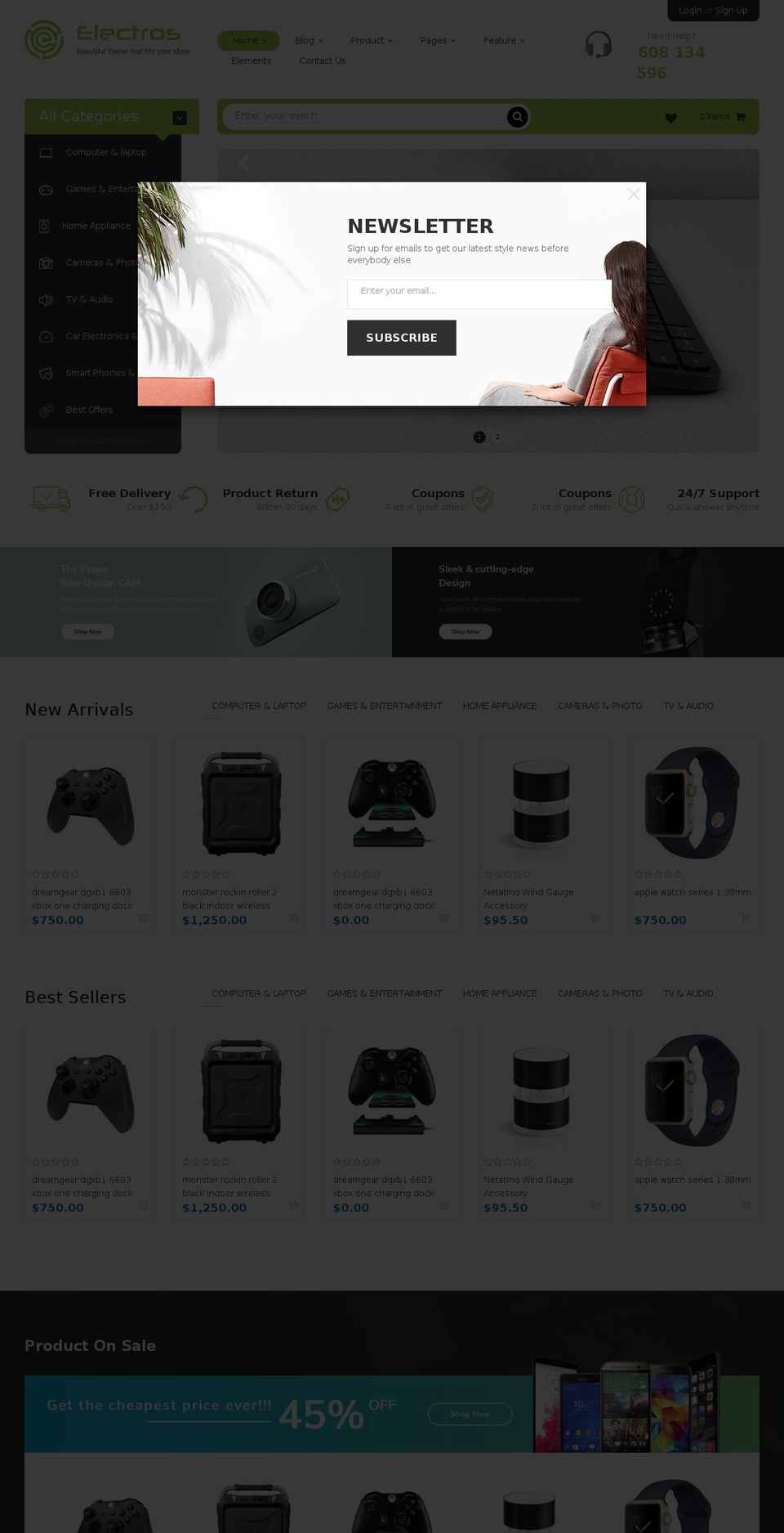 bingo-electros.myshopify.com shopify website screenshot