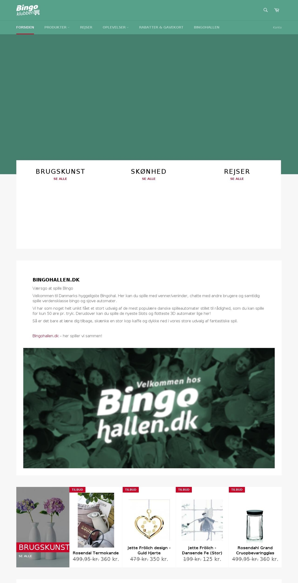 bingoklubben.dk shopify website screenshot