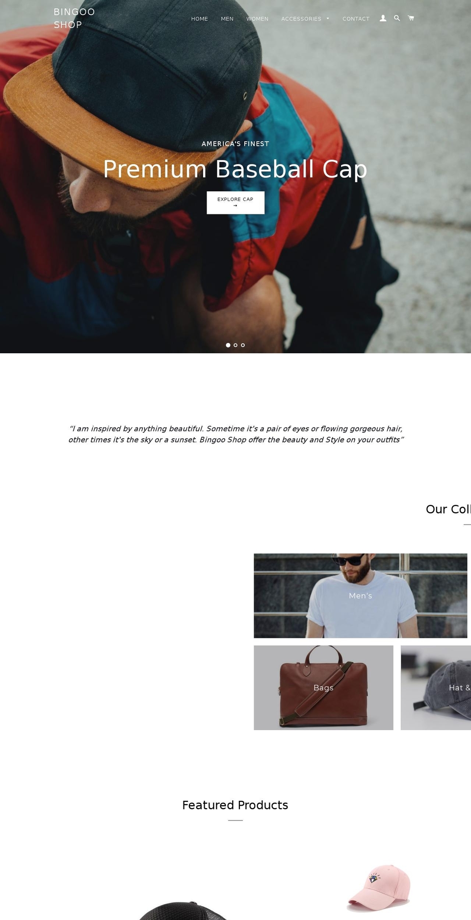 bingooshop.com — Shopify storefront screenshot