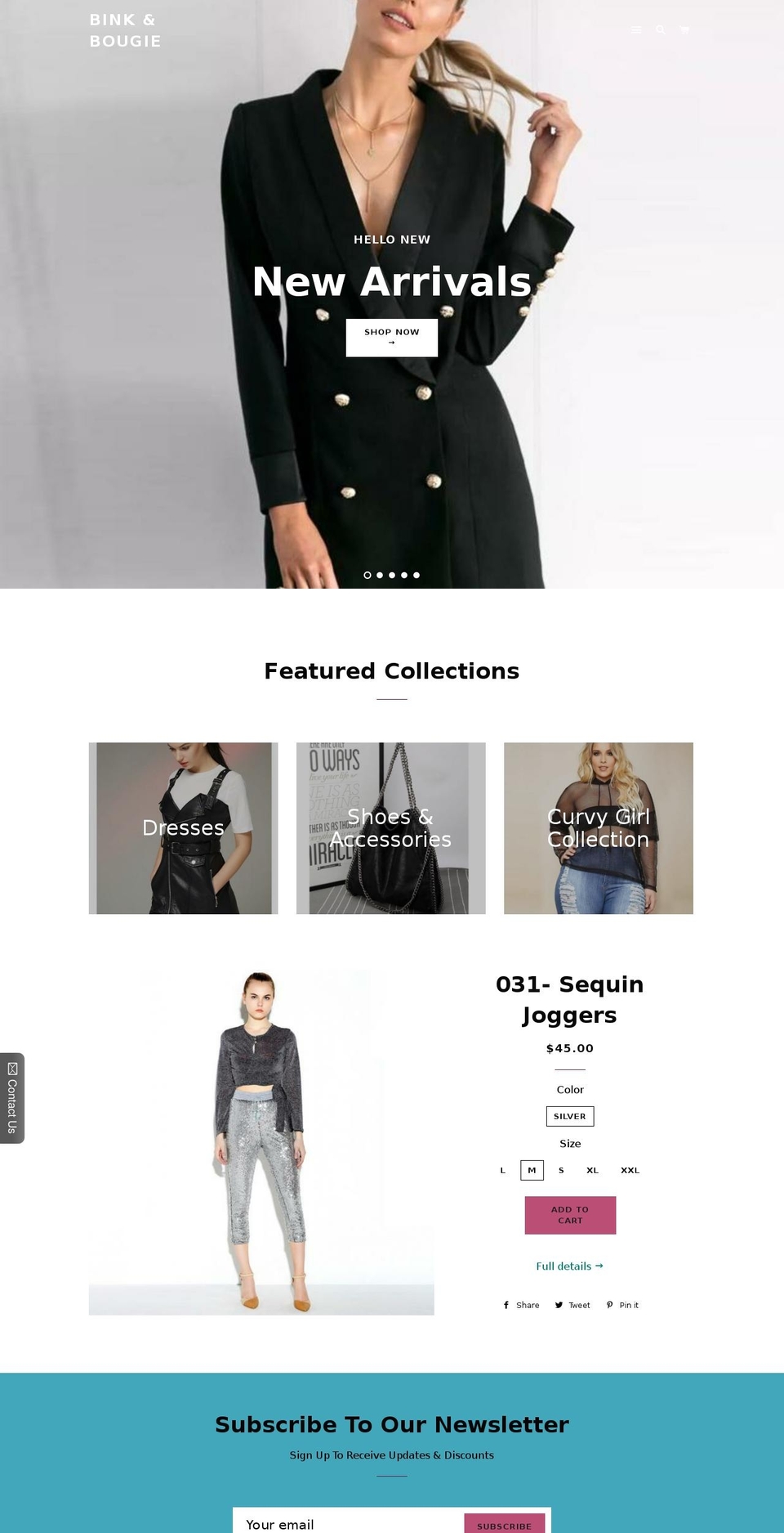 binkandbougie.com shopify website screenshot