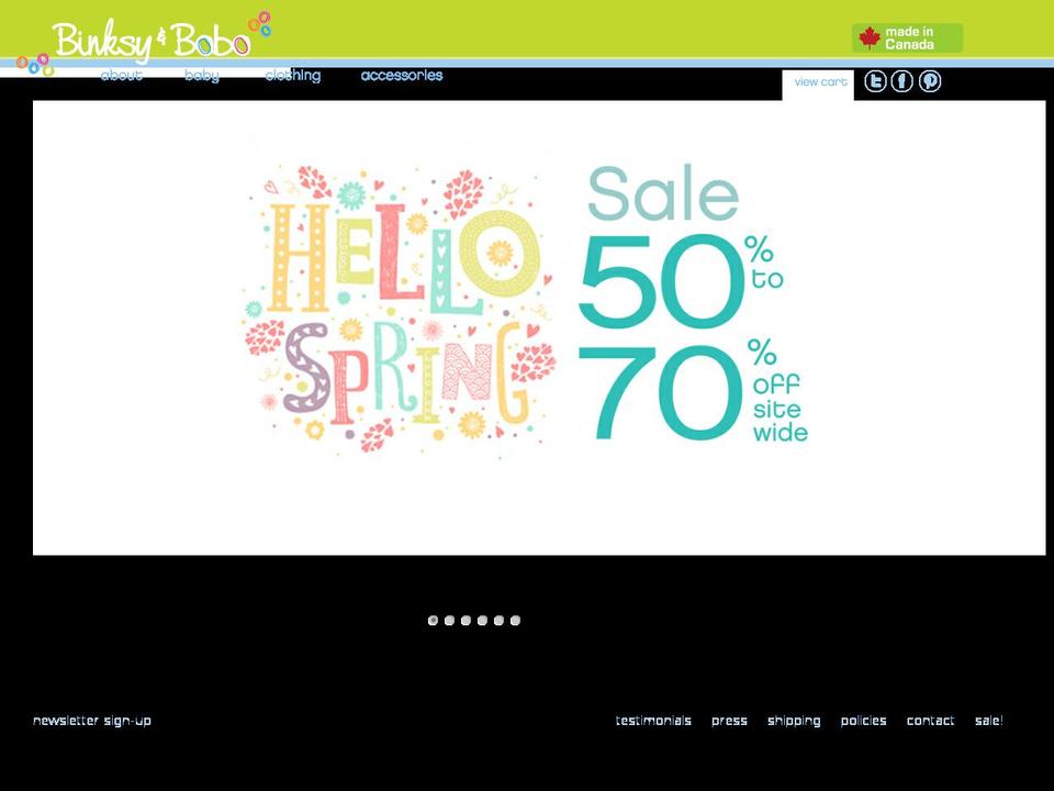 Binksy-and-Bobo - variant update 2015 Shopify theme site example binksyandbobo.com