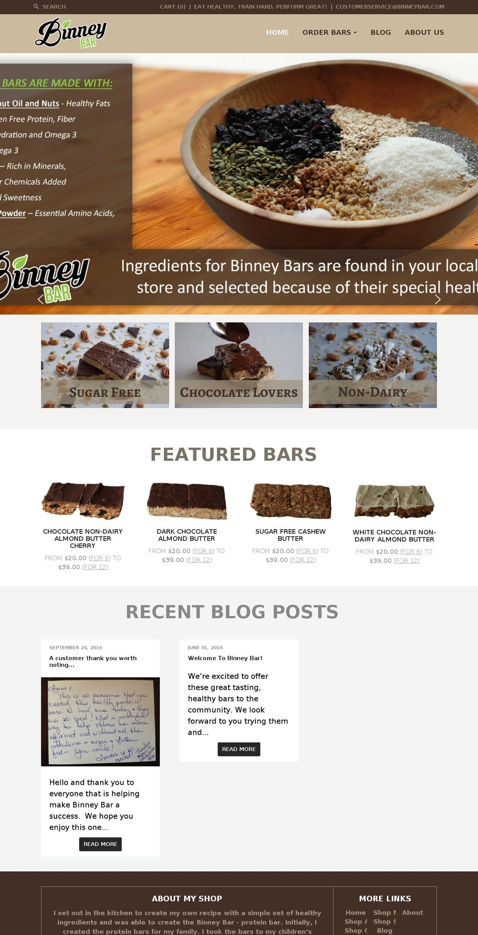 binneybar.com — Shopify storefront screenshot