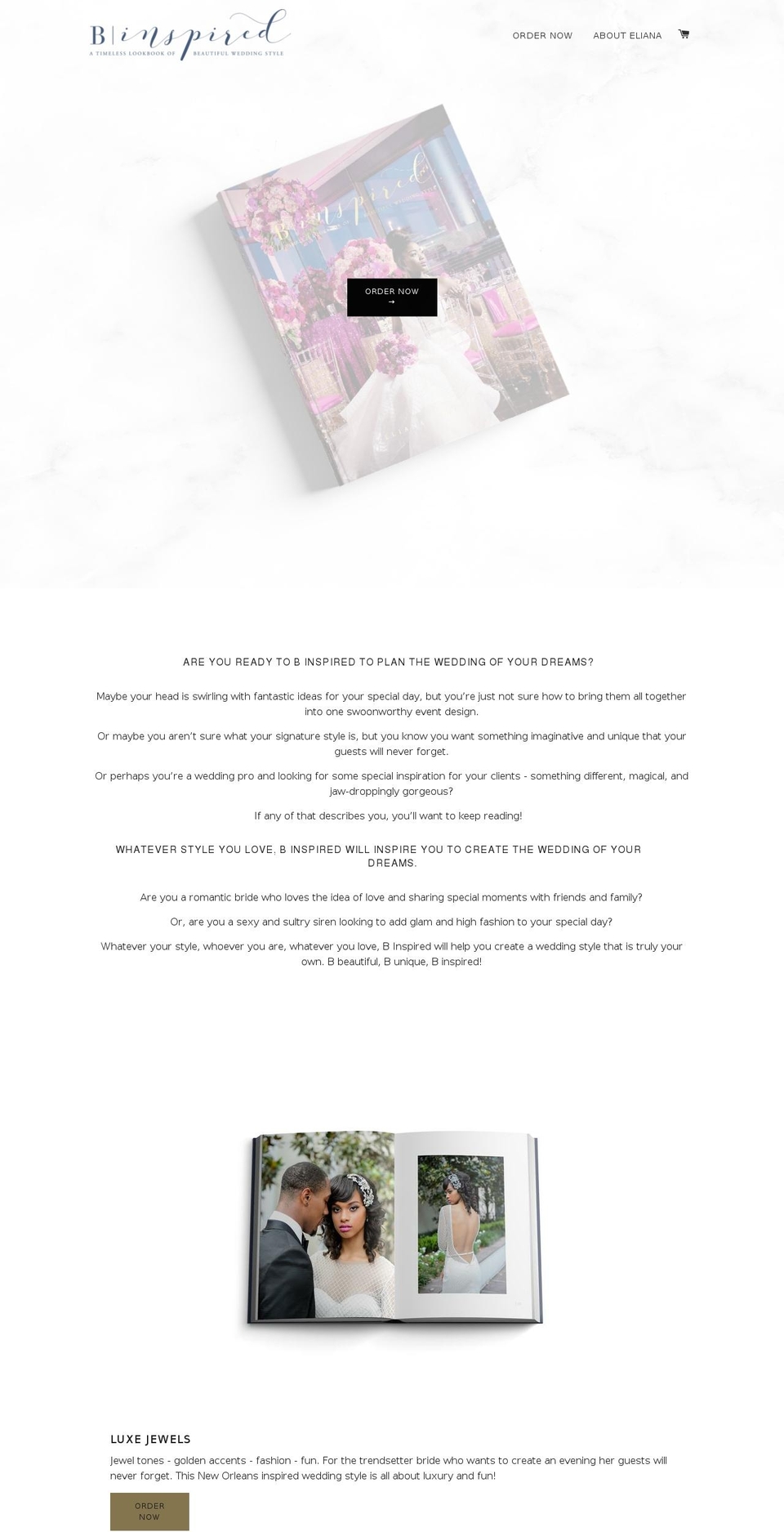 binspiredthebook.com shopify website screenshot