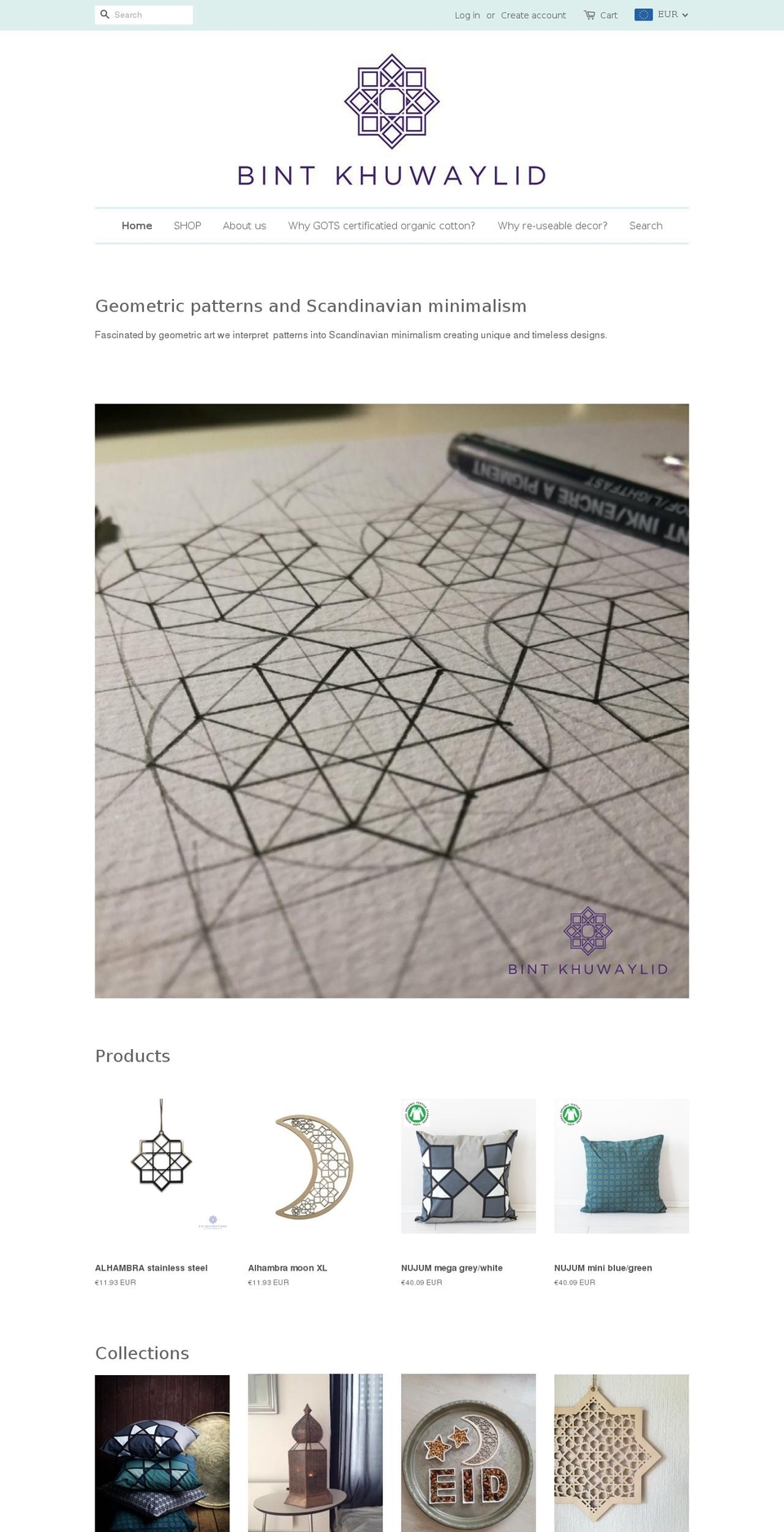 bintkhuwaylid.com — Shopify storefront screenshot