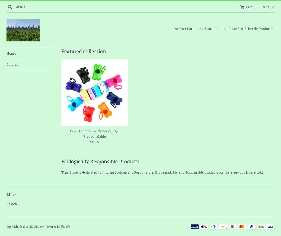 bio-ecohappy.com — Shopify storefront screenshot