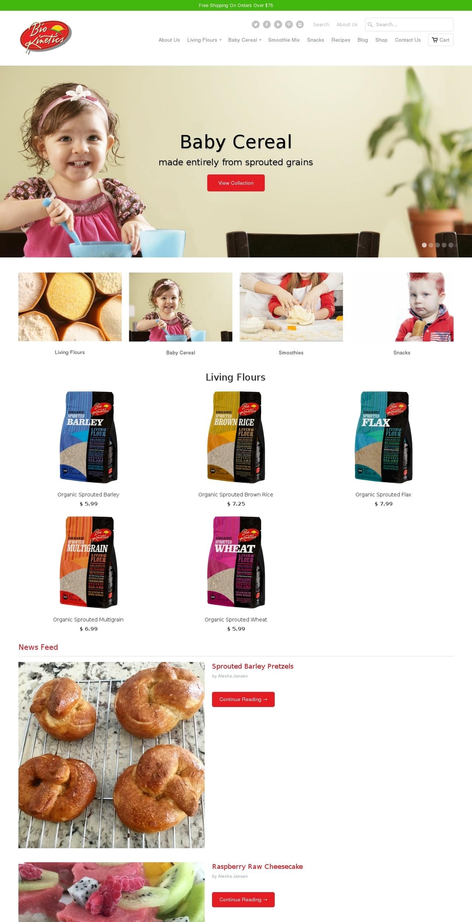 bio-kinetics.com shopify website screenshot
