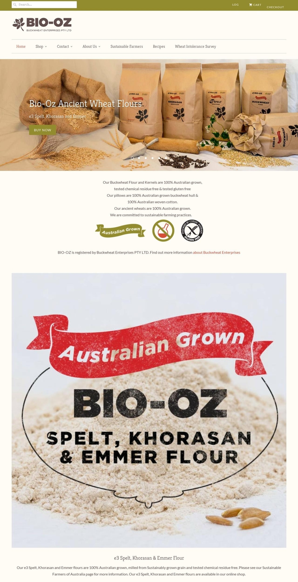 bio-oz.com.au shopify website screenshot