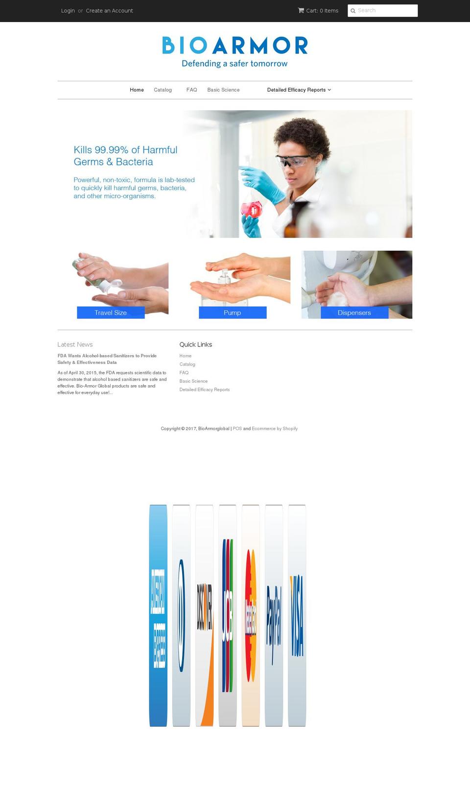 bioarmorglobal.com shopify website screenshot