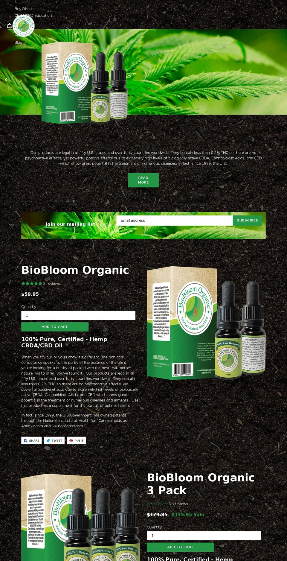 Production_Version_1_0 Shopify theme site example biobloomorganic.net