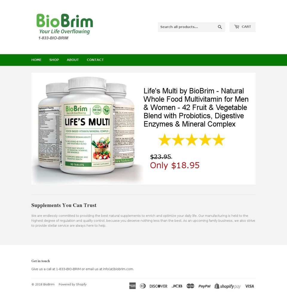 biobrim.com — Shopify storefront screenshot