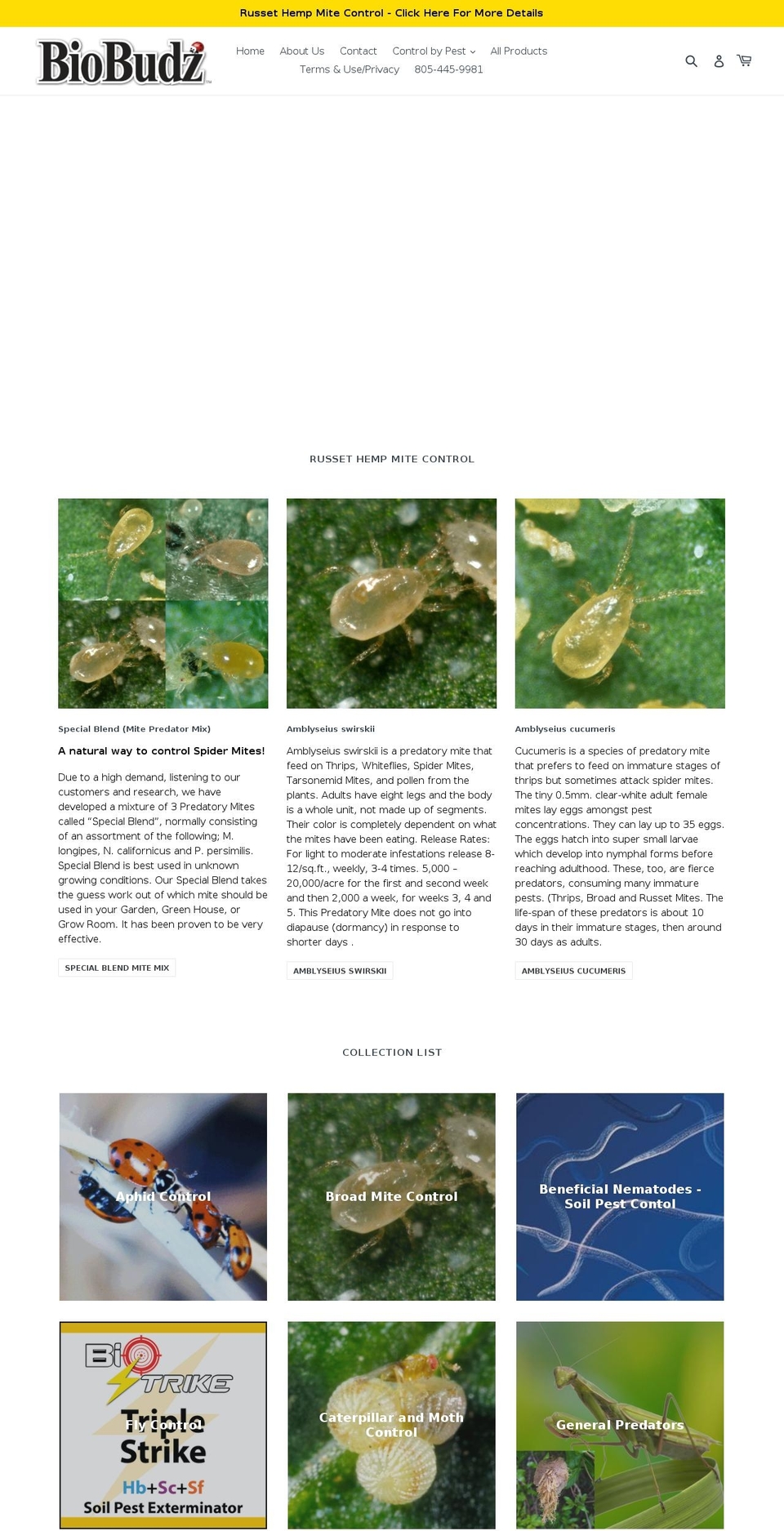 biobudz.com — Shopify storefront screenshot
