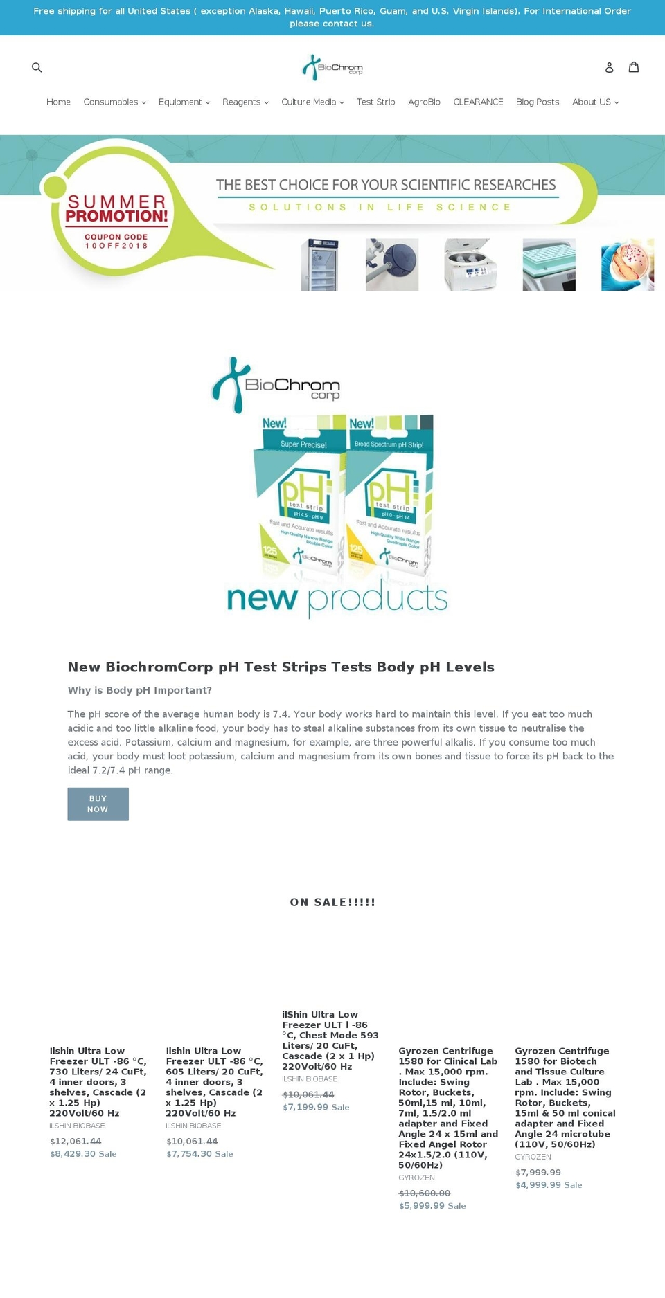 biochromcorp.com shopify website screenshot
