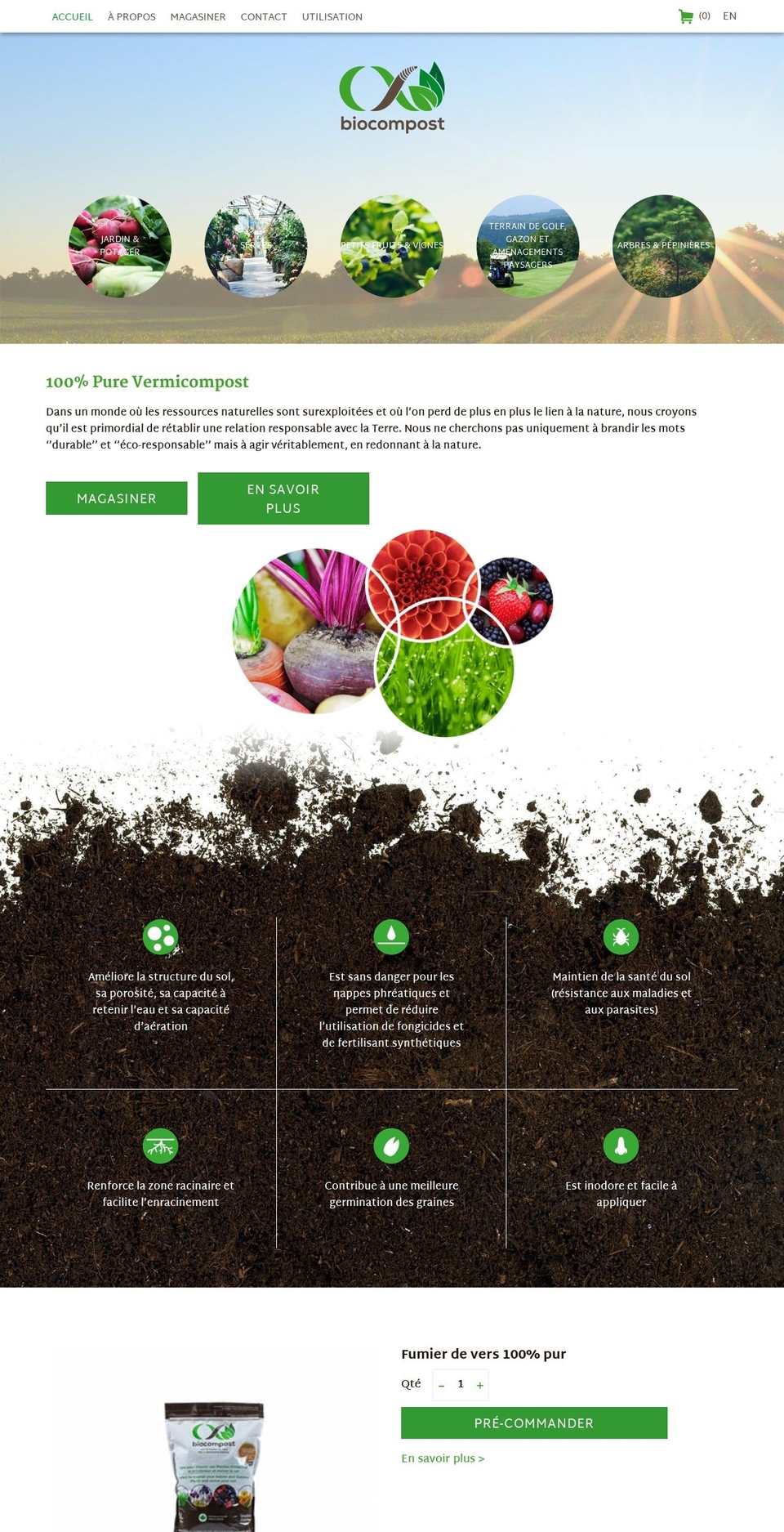 biocompost.ca shopify website screenshot