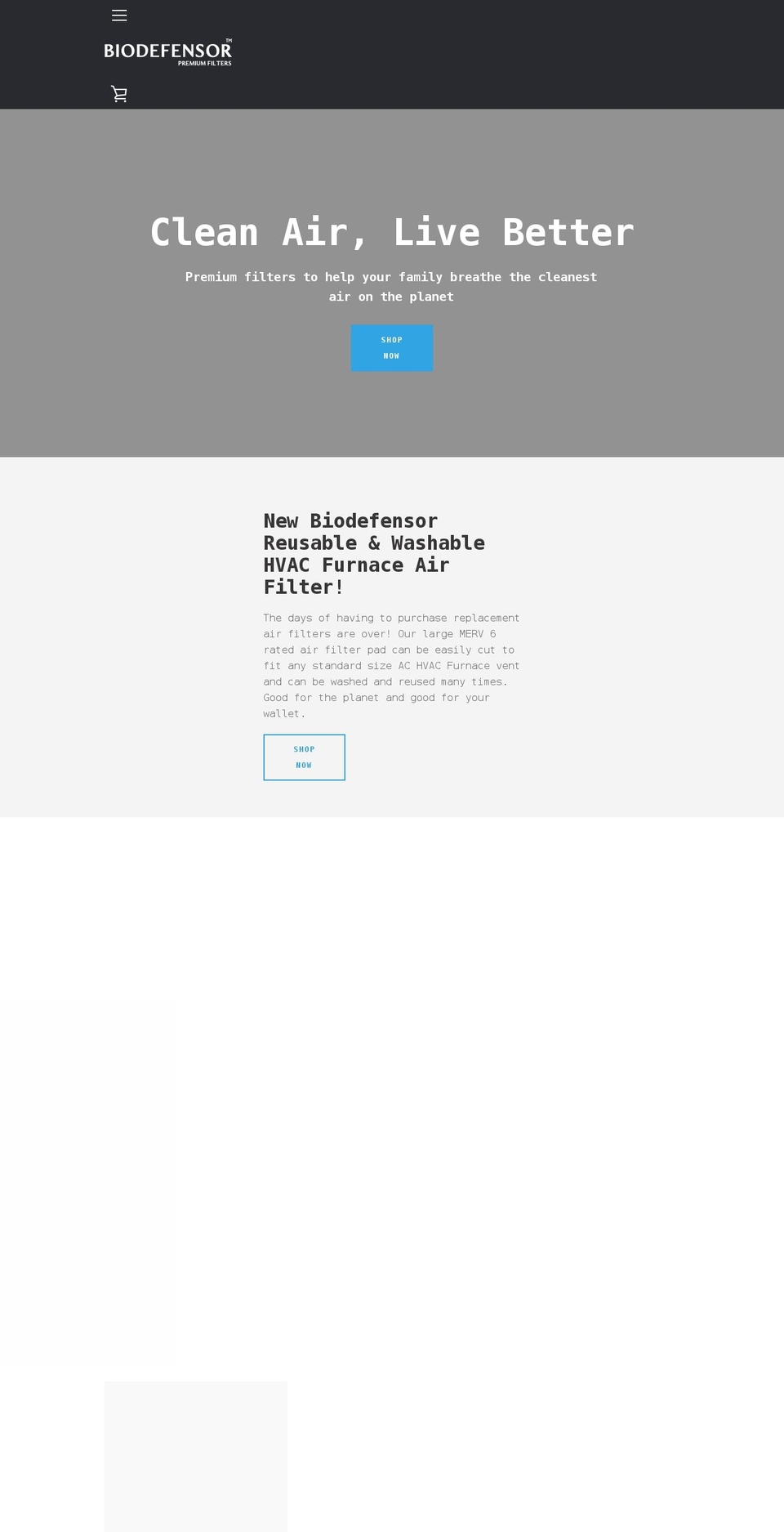 biodefensor.com shopify website screenshot