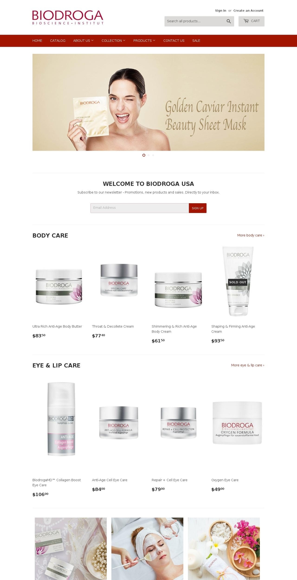 biodrogainstitut.com — Shopify storefront screenshot