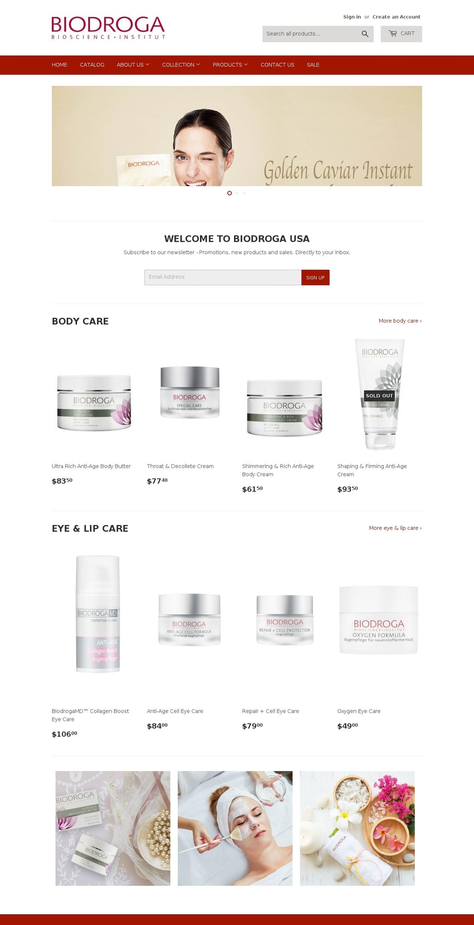 biodrogaspa.com — Shopify storefront screenshot